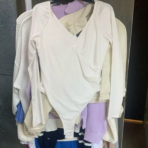 lulus bodysuit large white